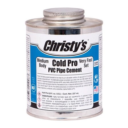 CHRISTYS Pvc Pipe Cement 8Oz Clr 505077